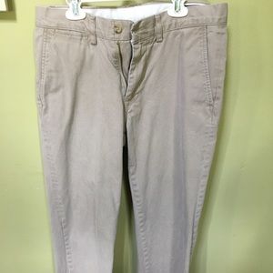Ralph Lauren Khaki Chino flat front pants 30 x 30